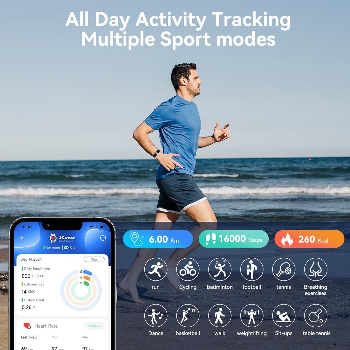 Pure Recovery Fit™ Fit Time – Fitness Smart Watch